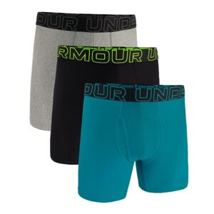 Under Armour Pánske boxerky Perf Tech 6in 3Pack Blue  SS