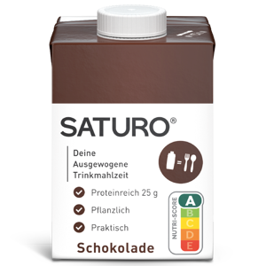 SATURO Meal Replacement Drink 6 x 500 ml čokoláda