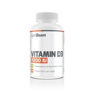 GymBeam Vitamín D3 1000 IU 120 kaps. bez príchute