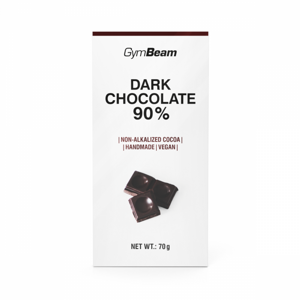 GymBeam Horká čokoláda 90% 6 x 70 g