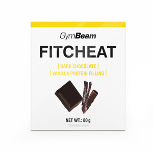 Gymbeam Proteínová čokoláda Fitcheat 80 g biela čokoláda kokos