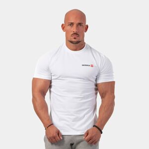 NEBBIA Pánske tričko Minimalist Logo biele  L