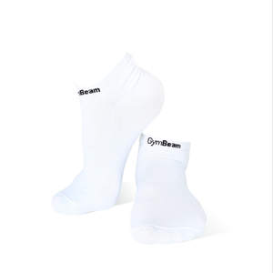 GymBeam Ponožky Ankle Socks 3Pack White  M/L