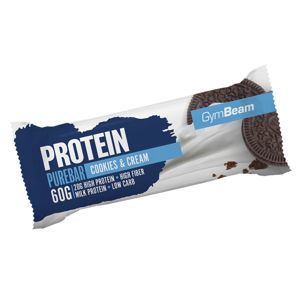GymBeam Protein PureBar 12 x 70 g dvojnásobné kúsky čokolády