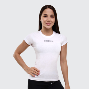 GymBeam Dámske tričko FIT White  XS