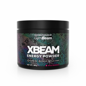 GymBeam XBEAM Energy Powder 360 g zelené jablko